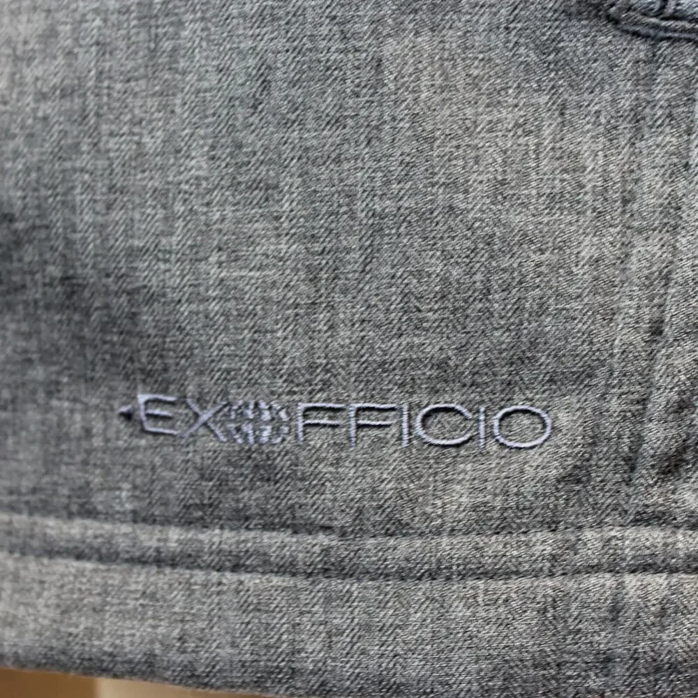Exofficio Gray Full Zip Pockets Vest Coat Jacket XL